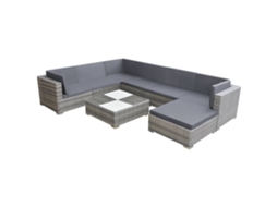 Garden Sofa Set, Garden Sofa Sets Vidaxl Cinzeto Rattan / Vime (n/a)