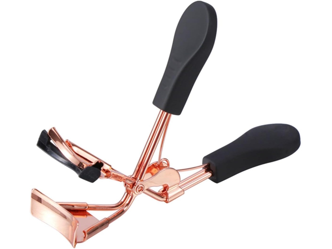 Curvador De Cílios Em Ouro Rosa, Aço Carbono E Abs