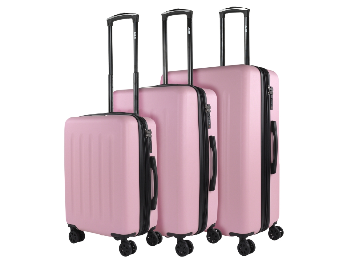 Conjunto de Malas Light Travel Suitcase Set 3 Pcs. Cadeado Tsa 175100 SKPAT
