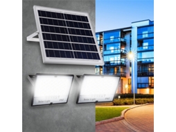 Holofote Solar De 77led-77led~410led Com Controlo Remoto, Luz De Segurança Para Jardim Exterior