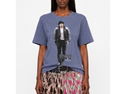 Rockinstone Rocky Movie Million-to-one Heather Vintage Blue Adult T-shirt Size:l