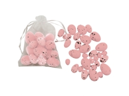 Ovo de Páscoa cor de rosa com espuma pintada para decoração e brincadeiras LAXISCREED