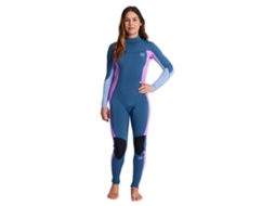 Terno de Neoprene Manga Longa com Zíper Nas Costas 43 Synergy Azul 12Billabong