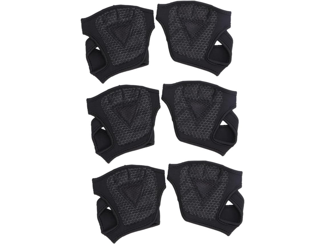 Mipcase Conjunto De 3-luvas Sem Dedos Para Levantamento Peso, Academia, Com Suporte Para Garrafa De Água, Cinto De