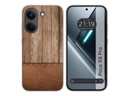 Capa Tumundosmartphone De Silicone Para Xiaomi Poco X8 Pro 5g Com Estampa De Madeira 09 Desenhos