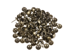 Kit De 100 Tachas Decorativas Metal Com Cabeça Redonda Para Portas