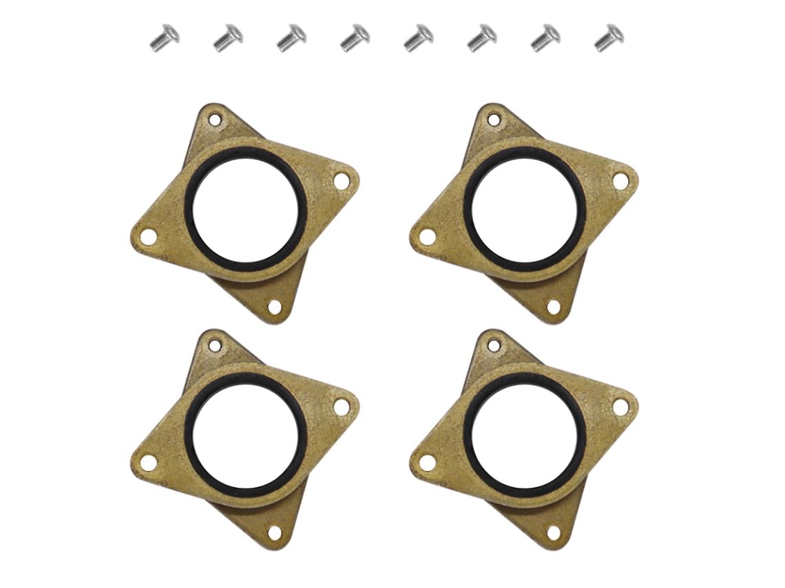 Kit De Parafusos Amortecedores De Vibração De Motor De Passo 4 Unidades / Conjunto De Aço E Borracha Para Nema 17