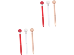 Canetas Esferográficas Nuobesty Com Diamante, Pacote 6 Unidades, De