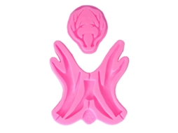 Modelos De Silicone Formas De Chifre Moldagem Não Aderente Portátil