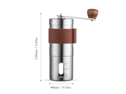 Primerox moedor de Café Manual com Moagem Ajustável Burr Cerâmico Corpo Aço Inoxidável Portátil Limpável