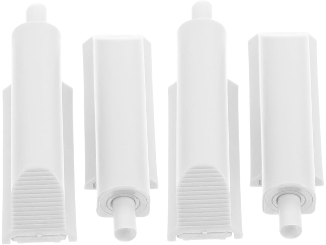 Conjunto De 4 Amortecedores Fechamento Suave Para Portas Armário, Em Plástico Branco
