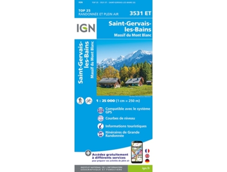 Livro St-Gervais-Les-Bains / Massif du Mont Blanc de Ign (Francês)