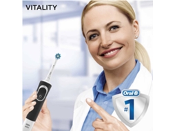Escova de Dentes Elétrica ORAL-B Vitality 100 Cross Action Preto