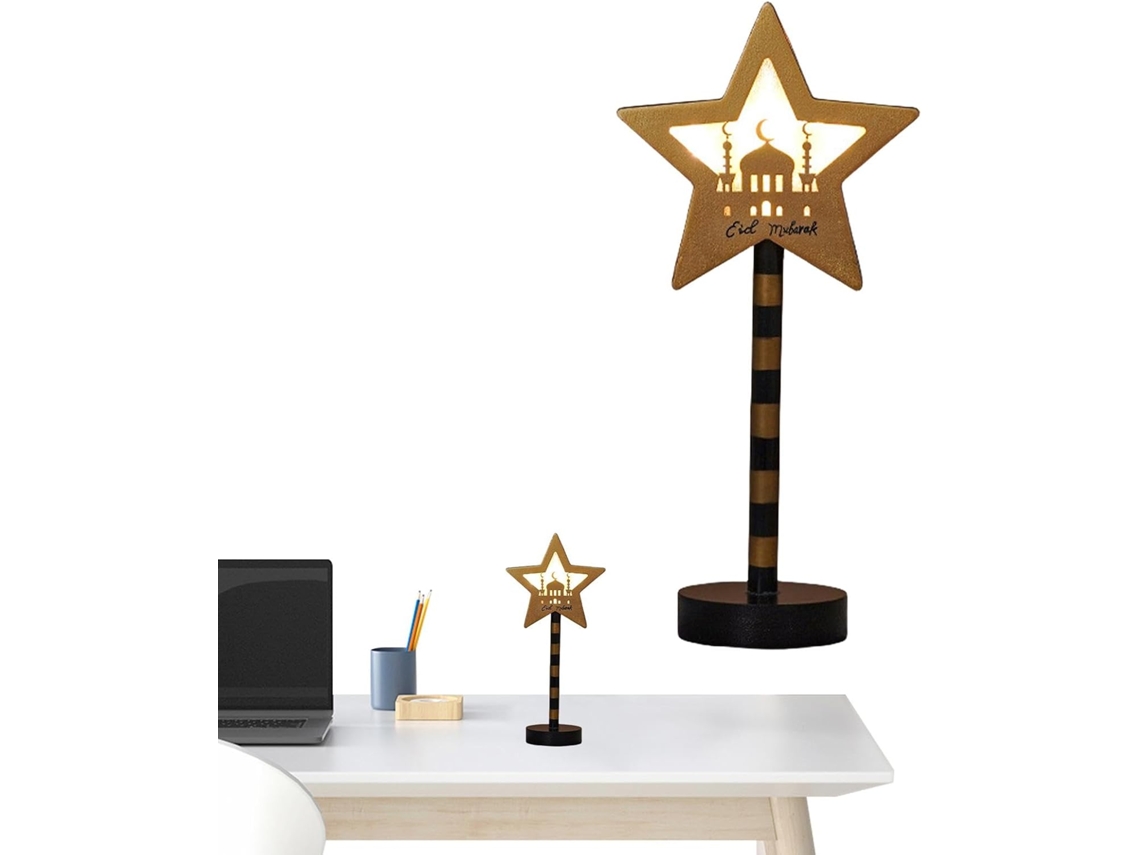 Abajur De Mesa Em Formato Lua Com Luz Led Para Quarto.