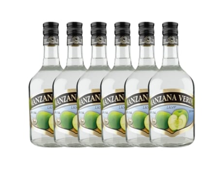 Licores Sinc Manzana Verde 70 cl (Caixa de 6 unidades)