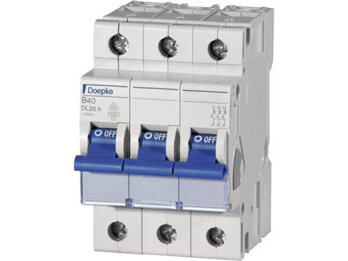 Interruptor Ls B10a Dls 6h B10 3 6 Ka 6ka 3 polos 400v B característico Dls 6h B10 3 6 Ka Doepke (09914111)