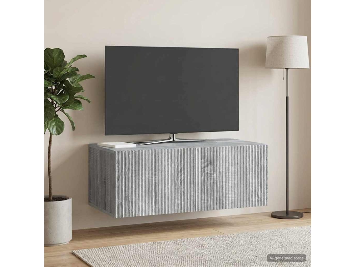 Vidaxl Gabinete de Tv de Parede Sonoma Cinzento 78,5 X 41 X 30 Cm