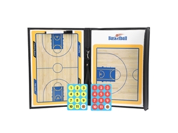 tablero de táctica desportiva plegable de couro PU impermeável antideslizante magnético para treinadores de basquetebol | S/MARCA