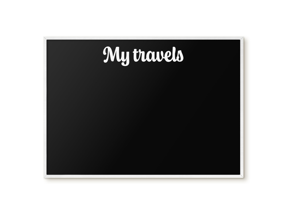 Magnetic Board My Travels For The Living Room Espelharte (100x70 Cm)