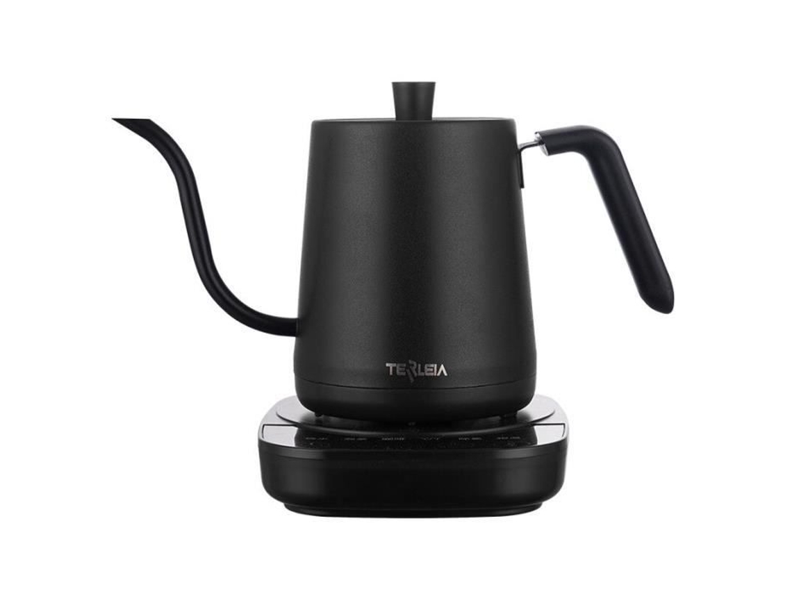 Chaleira Elétrica Chaleira Elétrica 220V 800Ml Jarra Pescoço de Ganso para Preparar Uma Cafeteira Manualmente B Bk 1000W