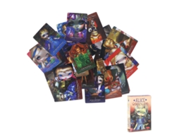 Mali baralho de Tarot de Papel Holográfico Wonderland 45 Cartas para Adivinhação e Jogos