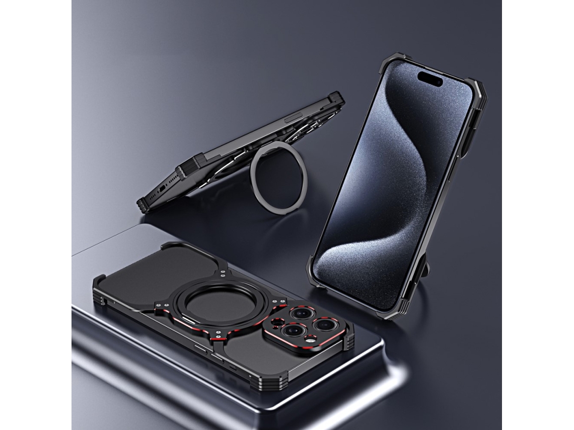 Suporte Casa Magsafe Para Iphone 14 Pro Metal Preto