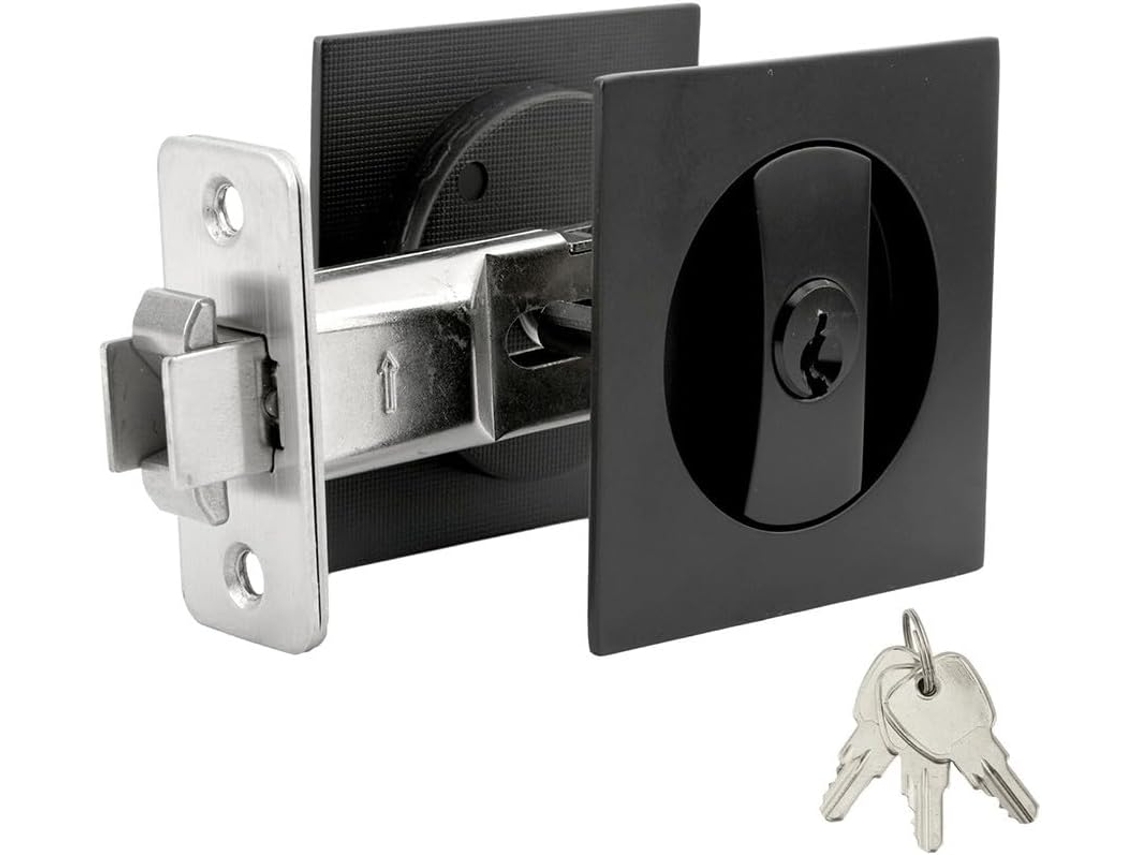 Fechadura de Porta Quadrada KNOBWELL privacidade durável em liga de zinco