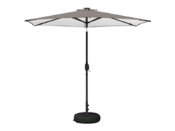 Conjunto 1 Guarda-sol De Jardim Vidaxl Preto Poliéster (270 X 270 Cm)