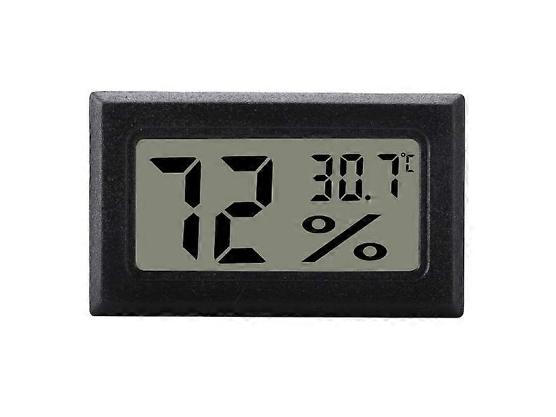 Mini Higrômetro/termômetro Lcd Cinza Nostalgia88
