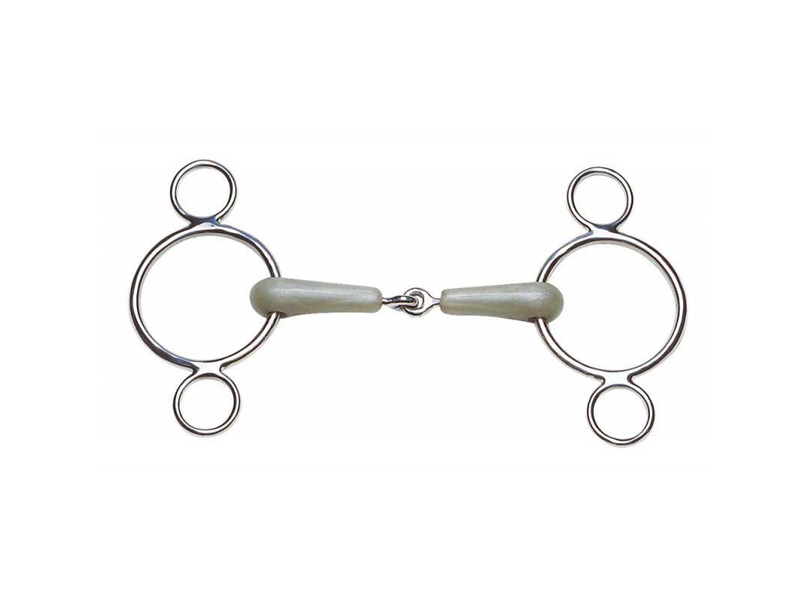 Bridões Ajustáveis com Flexi 3 Argolas Prateado 145 Mmfeeling