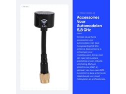 Acessórios 5,8 Ghz Antena - Antena Direcional - Drone Fpv - Abs - 3dbi Potência - Novo