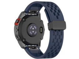 Pack 2X Bracelete Snapflow para Garmin Forerunner 965 Azul e Branco ANTIIMPACTO!