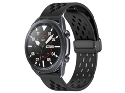 Pulseira De Silicone Dobrável De 22 Mm Com Fecho Magnético
