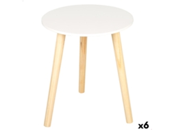 Mesa De Apoio Max Home Branco 35 X 40 X 35 Cm (6 Unidades)