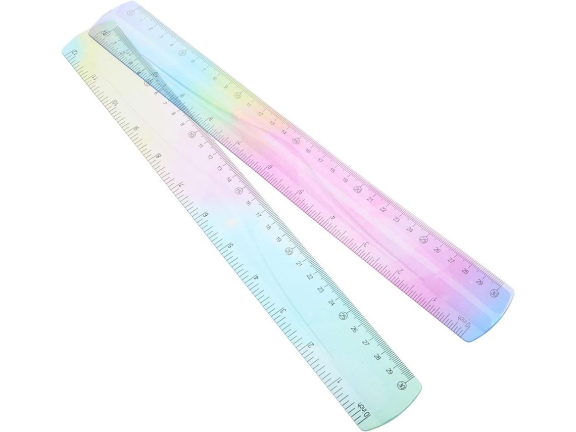 Régua Bestonzon resistente, flexível, colorida, com design diferenciado e ideal para uso fora de mesas.