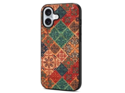 Capa Para Iphone 17 Compatível Com Estampa Floral Em Couro Pu, Pc E Tpu