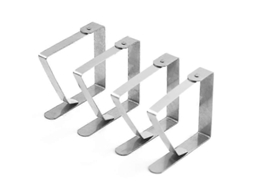 8 Clips de Mantel de Acero Inoxidable, 8x7cm, Resistente Y Duradero para Hogar, Fiestas Y Picnic