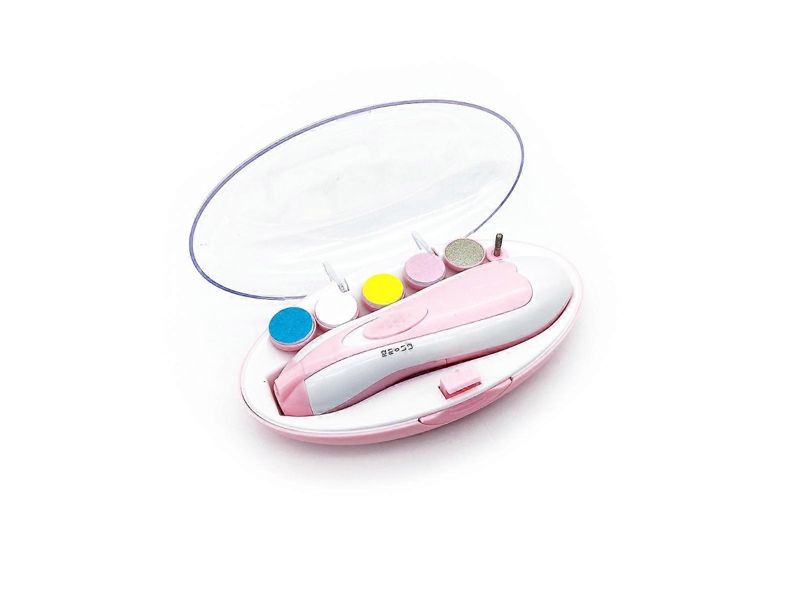 Lima Elétrica De Unhas Para Bebé Em Abs, Rosa Elysve