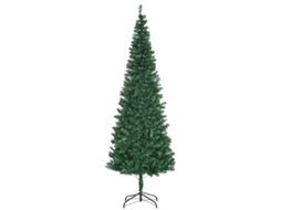 Árvore de Natal Artificial 210 Cm com 631 Pontos Decoração de Natal para Interiores Fácil de Montar Verde Ge