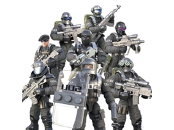 Lurelia Blocos De Construção Tigres Voadores Com Figuras E Acessórios Militares, Brinquedo De Montar