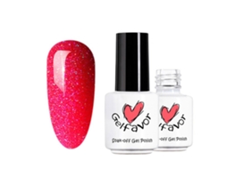 Esmalte Gel Removível Glitter 7ml (duradouro, Removível, Rainbow Tons) + Eoocoo
