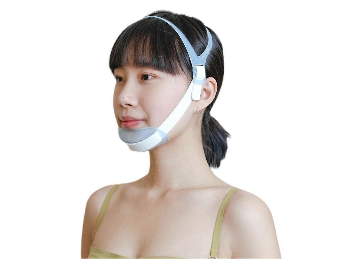 Cinta de Queixo Antironco Ajustável Que Interrompe o Ronco, Confortável e Respirável, para Auxiliar no Sono de Homens e Mulheres. TAISHENGDA
