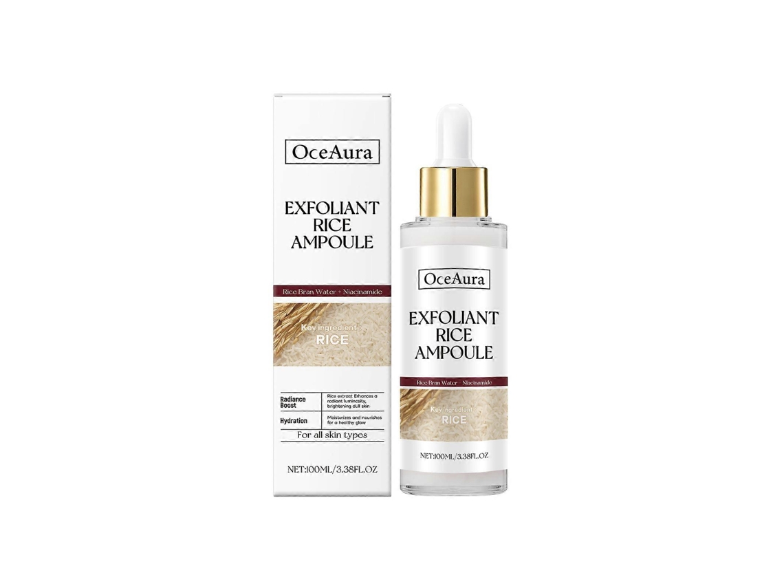Líquido Esfoliante Hidratante De Arroz, Um Líquido Hidratante E Esfoliante Suave Para A Pele.