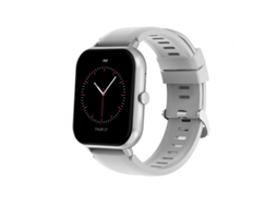 Smartwatch 63Ewe Chamada Bluetooth Monitor de Frequência Cardíaca e Pressão Arterial Prateada