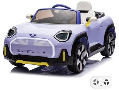 Carro Elétrico Infantil Mini Aceman 12V - Púrpura
