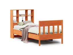 Cama Sem Colchão 100x200 Cm Pinho Maciço Castanho mel MAISON EXCLUSIVE