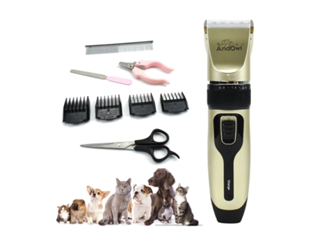 Q-CW99 Cortapelos Elétrico Profissional Sem Fios para Cães e Gatos ANDOWL