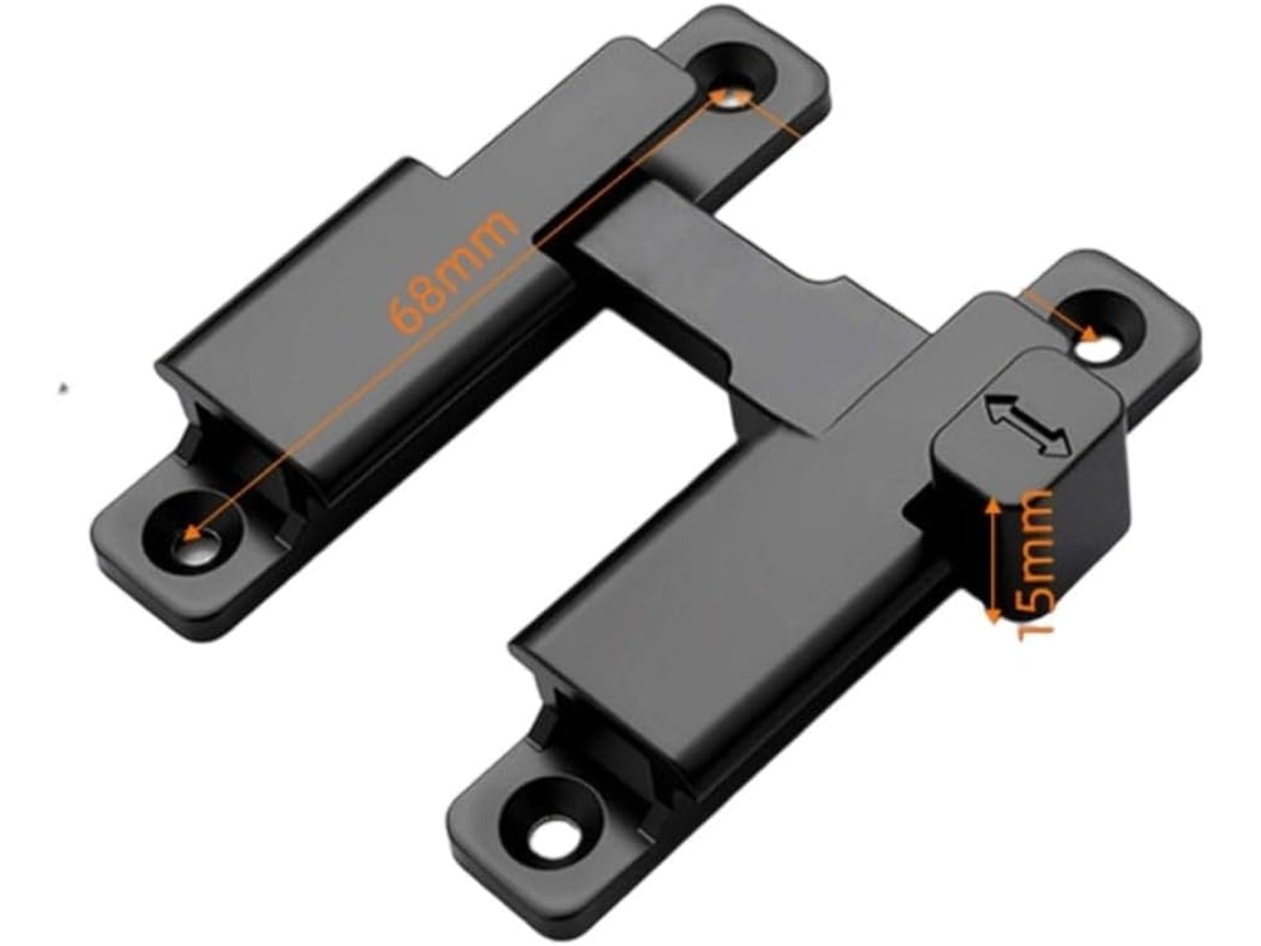 Fechadura Para Porta De Correr Com Mecanismo Fechamento 180 Graus, Feita Em Liga De Zinco Resistente, Ideal Para Portas