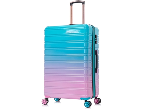 Celims Mala Grande Em Policarbonato | Mala Grande 75cm 23kg | Cadeado Integrado | Expansível | Turquesa Celims France