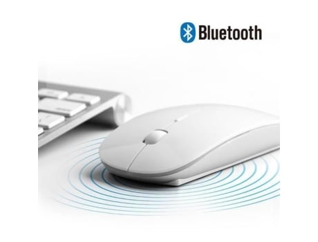 Mouse sem fio branco compatível com qualquer computador Adtobast